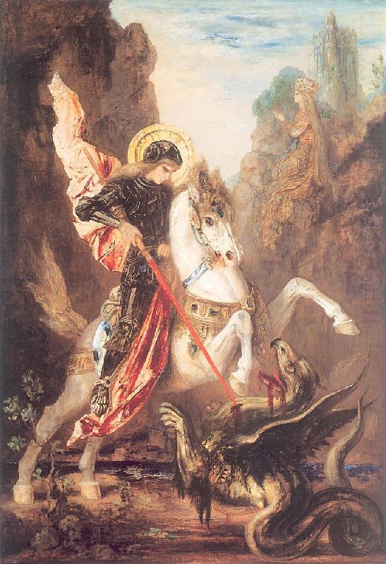 Saint George and the Dragon, Gustave Moreau